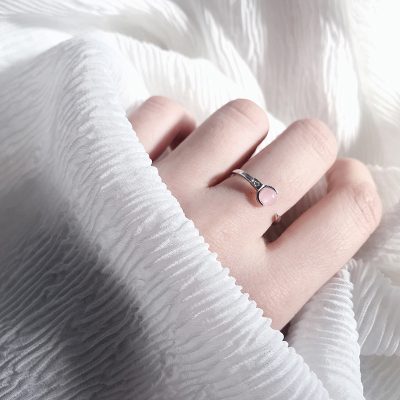 Nhẫn Bạc Nữ đính đá Phong Thủy Tự Nhiên Alice LILI 159228 8