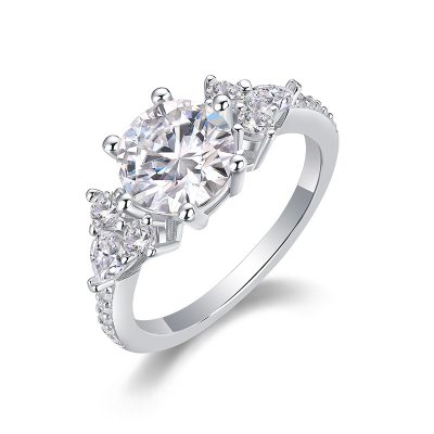 Nhẫn Bạc Nữ đính Kim Cương Moissanite Genesis LILI 159139 1