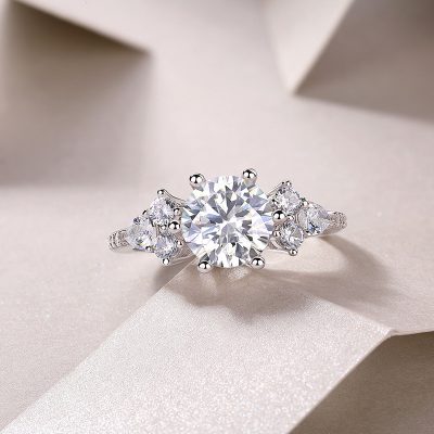 Nhẫn Bạc Nữ đính Kim Cương Moissanite Genesis LILI 159139 3
