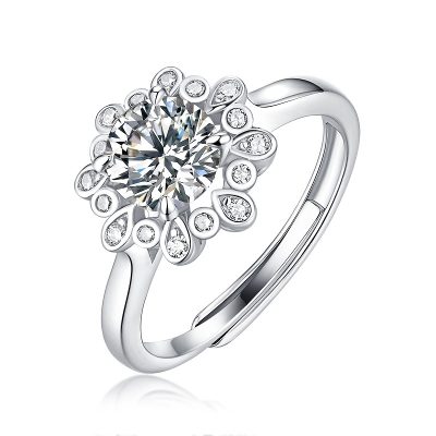 Nhẫn Bạc Nữ đính Kim Cương Moissanite Lainey LILI 159093 1