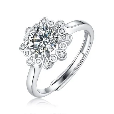 Nhẫn Bạc Nữ đính Kim Cương Moissanite Lainey LILI 159093 1