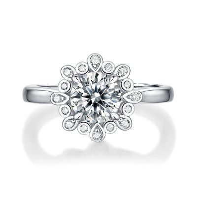 Nhẫn Bạc Nữ đính Kim Cương Moissanite Lainey LILI 159093 4