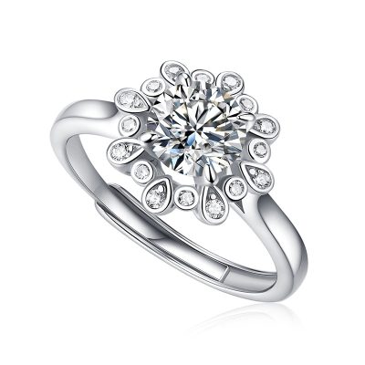 Nhẫn Bạc Nữ đính Kim Cương Moissanite Lainey LILI 159093 5