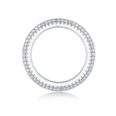 Nhẫn Bạc Nữ đính Kim Cương Moissanite Leilani LILI 159174 5