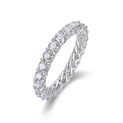 Nhẫn Bạc Nữ đính Kim Cương Moissanite Lillian LILI 159105 1