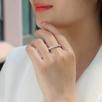 Nhẫn Bạc Nữ đính Kim Cương Moissanite Lillian LILI 159105 4