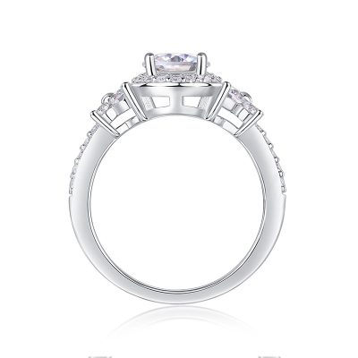 Nhẫn Bạc Nữ đính Kim Cương Moissanite Paisley LILI 159120 4