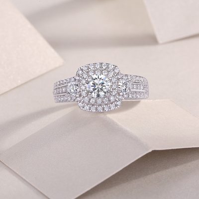 Nhẫn Bạc Nữ đính Kim Cương Moissanite Sadie LILI 159133 2