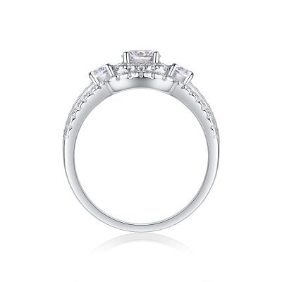 Nhẫn Bạc Nữ đính Kim Cương Moissanite Sadie LILI 159133 5
