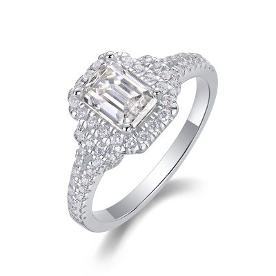 Nhẫn Bạc Nữ đính Kim Cương Moissanite Sophie LILI 159161 1