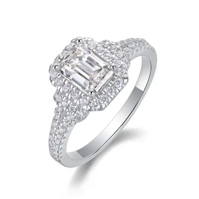 Nhẫn Bạc Nữ đính Kim Cương Moissanite Sophie LILI 159161 1