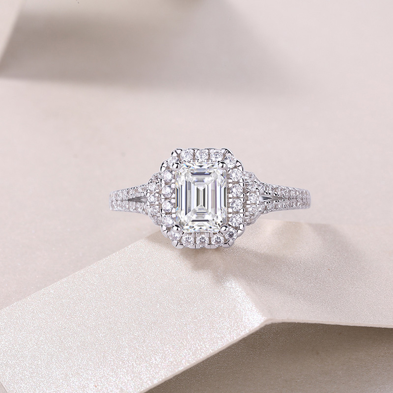 Nhẫn Bạc Nữ đính Kim Cương Moissanite Sophie LILI 159161 3