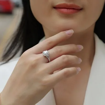Nhẫn Bạc Nữ đính Kim Cương Moissanite Sophie LILI 159161 4