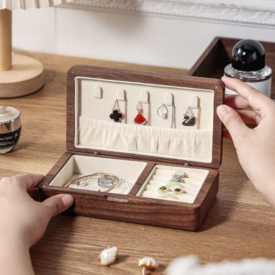 Tủ Hộp đựng đồ Trang Sức Phụ Kiện đẹp Gỗ óc Chó Skye LILI 161267 3