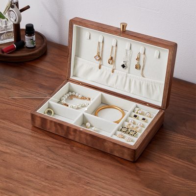 Tủ Hộp đựng đồ Trang Sức Phụ Kiện đẹp Gỗ óc Chó Skye LILI 161267 7