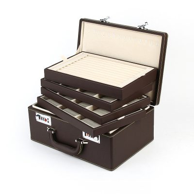 Vali Tủ Hộp đựng đồ Trang Sức Cao Cấp Quai Xách Tay Khóa Số Maia LILI 161315 6