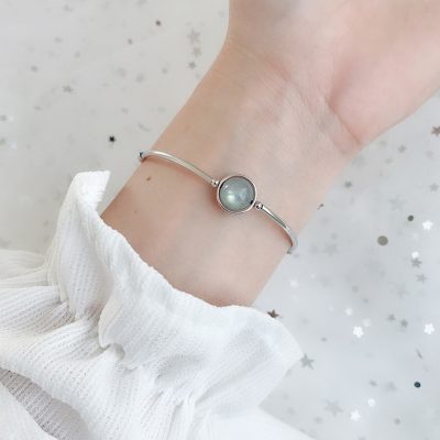 Vòng Tay Bạc Nữ đính đá Phong Thủy Tự Nhiên đẹp Emma LILI 158648 12