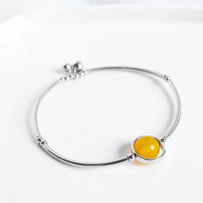 Vòng Tay Bạc Nữ đính đá Phong Thủy Tự Nhiên đẹp Emma LILI 158648 13