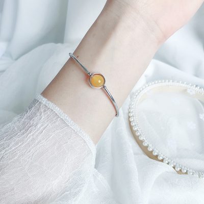 Vòng Tay Bạc Nữ đính đá Phong Thủy Tự Nhiên đẹp Emma LILI 158648 14