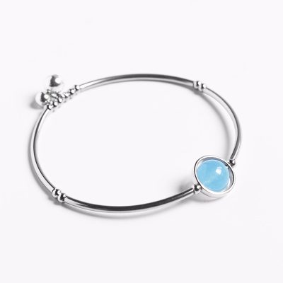 Vòng Tay Bạc Nữ đính đá Phong Thủy Tự Nhiên đẹp Emma LILI 158648 15