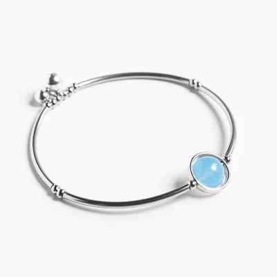 Vòng Tay Bạc Nữ đính đá Phong Thủy Tự Nhiên đẹp Emma LILI 158648 15