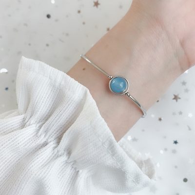 Vòng Tay Bạc Nữ đính đá Phong Thủy Tự Nhiên đẹp Emma LILI 158648 16