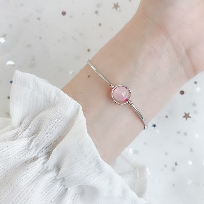 Vòng Tay Bạc Nữ đính đá Phong Thủy Tự Nhiên đẹp Emma LILI 158648 4
