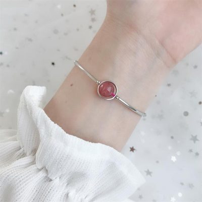 Vòng Tay Bạc Nữ đính đá Phong Thủy Tự Nhiên đẹp Emma LILI 158648 8