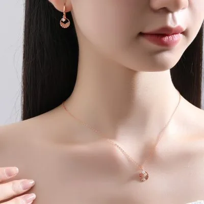 Bông Tai Bạc Nữ đính đá CZ Tròn Cách điệu Mira LILI 166761 4