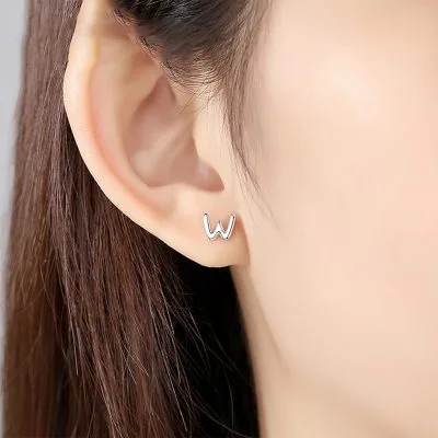 Bông Tai Bạc Nữ Hình Chữ Cái Annalise LILI 166828 3