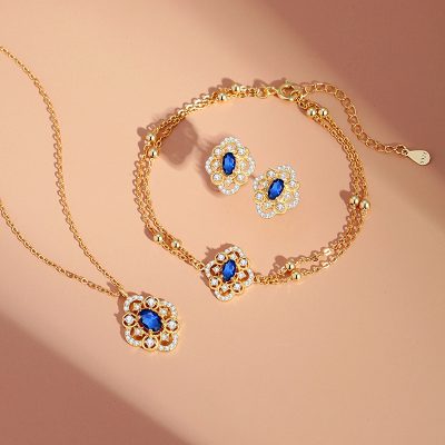 Dây Chuyền Bạc Nữ đính đá CZ Cỏ 4 Lá Mariah LILI 166698 2