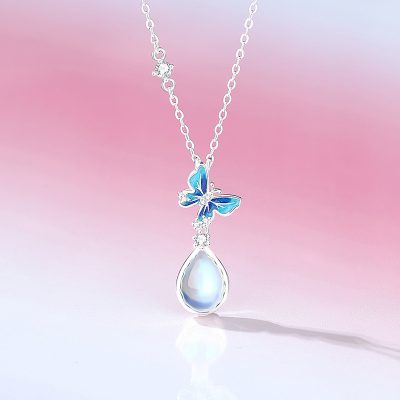 Dây Chuyền Bạc Nữ đính đá CZ Hồ điệp Everlee LILI 166706 1