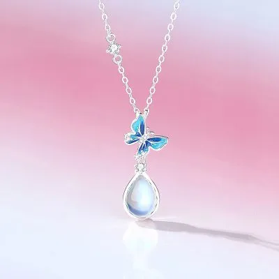 Dây Chuyền Bạc Nữ đính đá CZ Hồ điệp Everlee LILI 166706 1