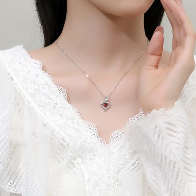 Dây Chuyền Bạc Nữ đính đá CZ Hoa Hồng Tình Yêu Azalea LILI 166593 4