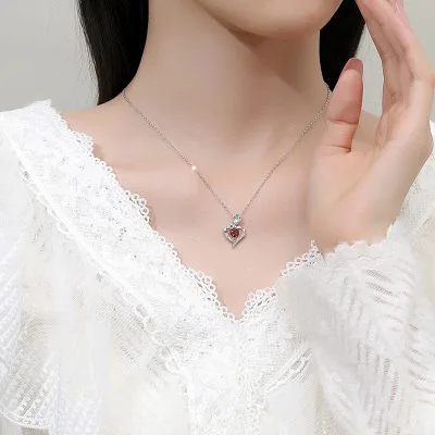 Dây Chuyền Bạc Nữ đính đá CZ Hoa Hồng Tình Yêu Azalea LILI 166593 4