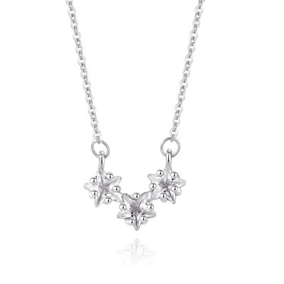 Dây Chuyền Bạc Nữ đính đá CZ Ngôi Sao 5 Cánh Aurelia LILI 166618 2