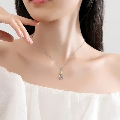 Dây Chuyền Bạc Nữ đính đá CZ Ong Mật Cute LILI 166627 4