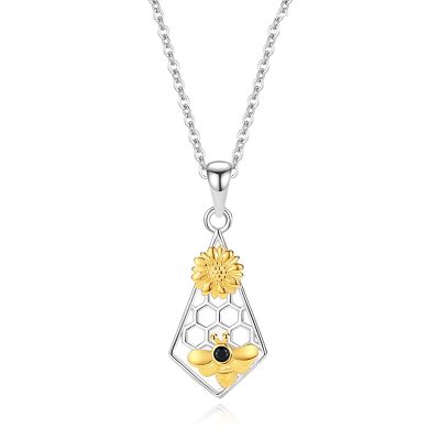 Dây Chuyền Bạc Nữ đính đá CZ Ong Mật Cute LILI 166627 5