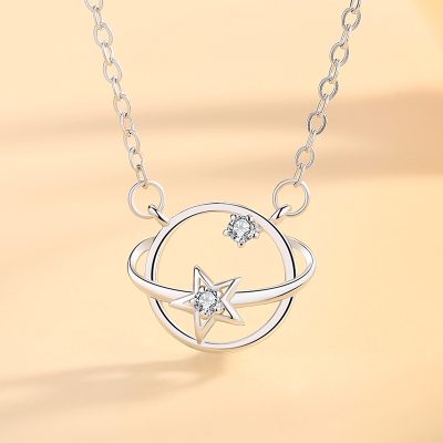 Dây Chuyền Bạc Nữ đính đá CZ Tiểu Hành Tinh Itzel LILI 166563 2
