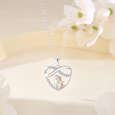 Dây Chuyền Bạc Nữ đính đá CZ Tình Yêu Vĩnh Cửu Alivia LILI 166635 1