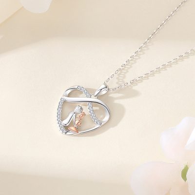 Dây Chuyền Bạc Nữ đính đá CZ Tình Yêu Vĩnh Cửu Alivia LILI 166635 2