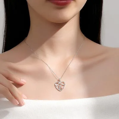 Dây Chuyền Bạc Nữ đính đá CZ Tình Yêu Vĩnh Cửu Alivia LILI 166635 4
