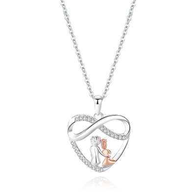 Dây Chuyền Bạc Nữ đính đá CZ Tình Yêu Vĩnh Cửu Alivia LILI 166635 5