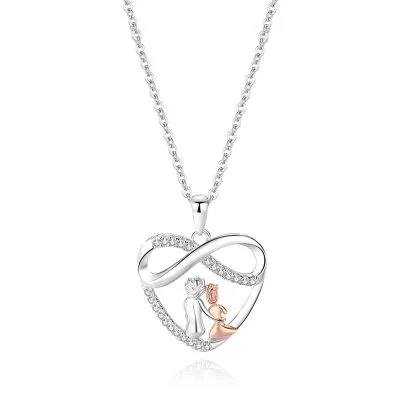 Dây Chuyền Bạc Nữ đính đá CZ Tình Yêu Vĩnh Cửu Alivia LILI 166635 5