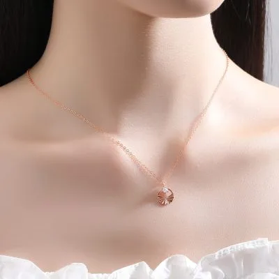 Dây Chuyền Bạc Nữ đính đá CZ Tròn Cách điệu Amora LILI 166487 6