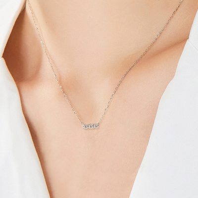 Dây Chuyền Bạc Nữ đính Kim Cương Moissanite Fatima LILI 166417 3