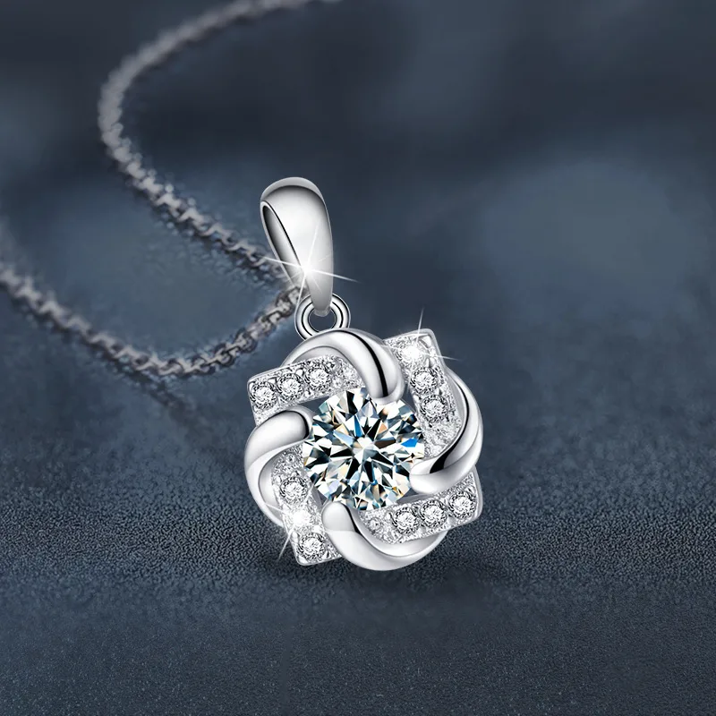 Dây Chuyền Bạc Nữ đính Kim Cương Moissanite Heidi LILI 166449 2