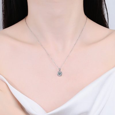 Dây Chuyền Bạc Nữ đính Kim Cương Moissanite Heidi LILI 166449 3