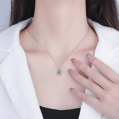 Dây Chuyền Bạc Nữ đính Kim Cương Moissanite Heidi LILI 166449 4