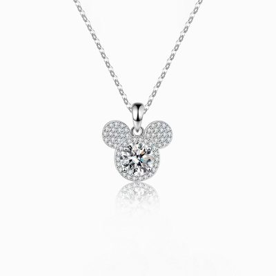 Dây Chuyền Bạc Nữ đính Kim Cương Moissanite Chuột Mickey LILI 166424 4